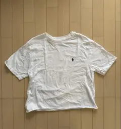 Polo Ralph Lauren ホワイトTシャツ L (14-16) 160