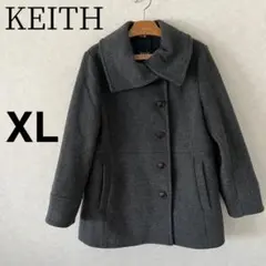 【美品】KEITH キース ウール コート ミドル丈 サイズ44ショート丈
