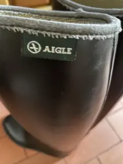 【匿名配送】AIGLE ブラック　ゴム長靴 サイズ39