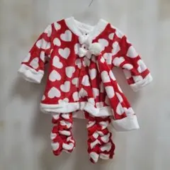 新品未使用　ハート　クリスマス　コスチューム　90　レッグウォーマー　帽子付き