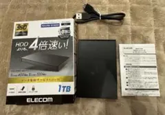 ELECOM 外付けSSD 1TB ほぼ未使用 美品 PS5対応のサムネイル