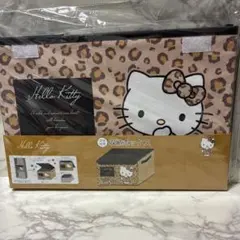 Hello Kitty 収納ボックス フタ付き ヒョウ柄 - メルカリ