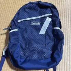 Coleman ネイビー ドット柄 リュック
