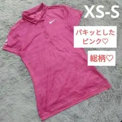 NIKE GOLF♡DRI-FIT♡ピンク シャツ♡XS-S　ゴルフ スポーツ