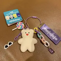 じゃらじゃらキーホルダー と 緑 クマ ガチャセット売り mojojojo
