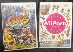 Wii ゲームソフト マリオストライカーズチャージド Wiiparty 2点売り