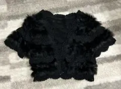 ラビットファーボレロ　美品　Mサイズ ARROW ブラック