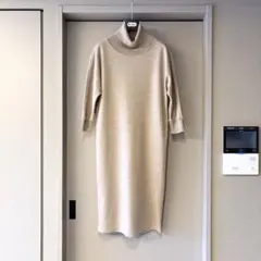 新品同様‼️最高級 白タグ マックスマーラ ウール100%ふんわりワンピース