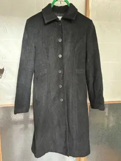 値下げ　ジルスチュアート　S 7号　灰色 ダークグレー ウール混紡 ロングコート