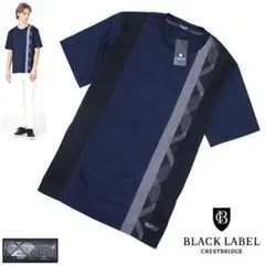 新品 M ブラックレーベル クレストブリッジ パッチワーク 半袖Tシャツ