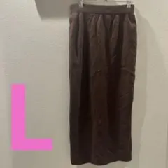 【Lサイズ】 La-gemme ラジエム ニット スリット スカート レディース