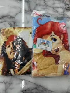Disney Store バスタオル 2枚セット アリエル ジャック・スパロウのサムネイル
