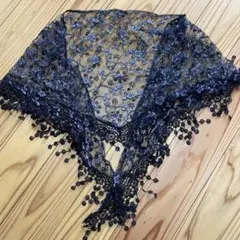 花柄　レースストール