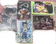 ドラゴンボールカード　当時物レア５枚セット　孫悟空ベジータヤムチャサイヤ人4