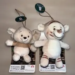くまのプーさん Cafe de HUNNY マスコット 2体セット