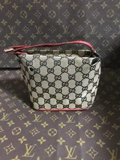 人気商品 GUCCI 0391147 ポーチハンドバッグGG柄ジャガードレザー赤