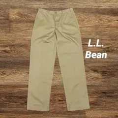 L.L.Bean コンフォートウエスト チノパンツW35 ベージュ　トラウザーズのサムネイル