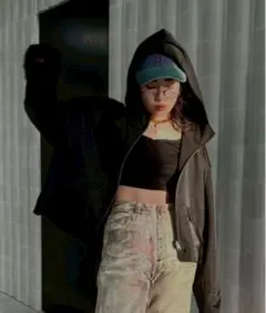 り*こ様 AMERI NUDE SHEER REVERSIBLE HOODIEのサムネイル