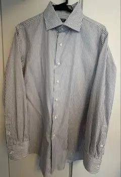 SHIPS ストライプ イージーアイロンシャツ サイズ41