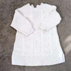 baby GAP ケーブルニットセーター 12-24ヶ月　ニットワンピース