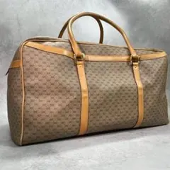 ✨美品✨GUCCI GG ボストンバッグ ハンド ブラウン レザー 金具 ロゴのサムネイル