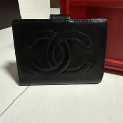 正規品　シャネル CHANEL 二つ折り財布 CCロゴ ブラックのサムネイル