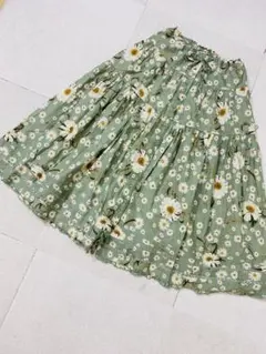 PINK HOUSE マーガレット フレア ロングスカート