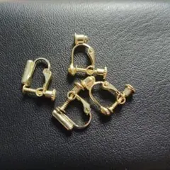 ゴールドクリップ式イヤリング金具