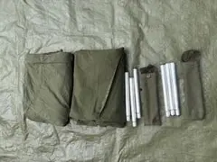 超希少 新品未使用 試し張り1回、オランダ軍ハンモックテントセット