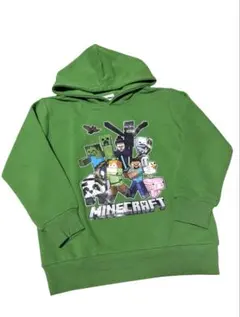 マインクラフト　プリント　パーカー　キッズ　140