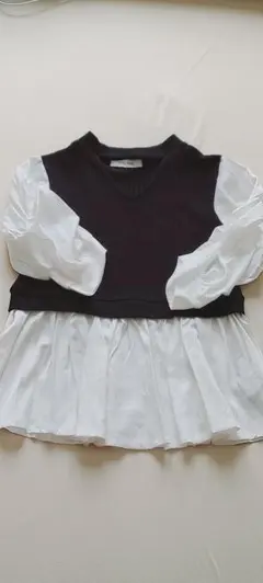 値下げしました。CECIL McBEE 切り替えニットブラウス