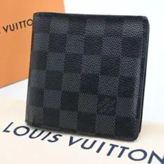美品✨ルイヴィトン ポルトフォイユ マルコ ダミエ グラフィット コンパクト