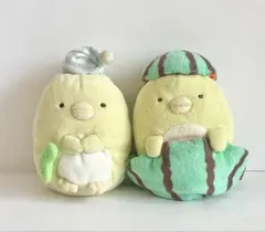 すみっコぐらし　ぺんぎん　あつめてぬいぐるみ　パジャマ　スイカ　2点セット