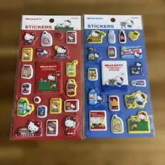 サンリオ ハローキティ ぷっくりシール レトロキティ 2枚セット サンスター文具