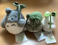 な*ん様 ★となりのトトロぬいぐるみ 大・中・小トトロ 葉っぱ持ち　3点セット★