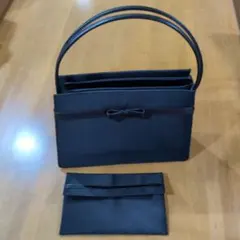 【のし袋入れ付き】フォーマルバッグ 黒 冠婚葬祭