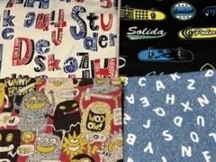 処分SALE男の子柄　やや厚手生地4種　合計2m超
