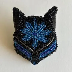 【値下げ】　JAMIN PUECH ジャマンピェッシュ　猫の顔 ブローチ