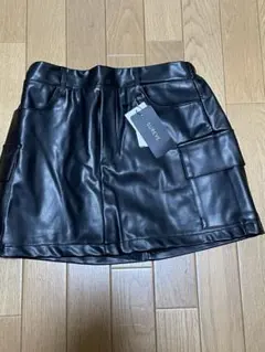 ブラックミニスカートインナーパンツ付