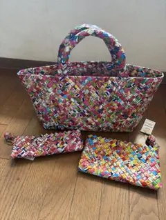 ユナイテッドアローズ今季＜manipuri＞プリント トートバッグ マニプリ