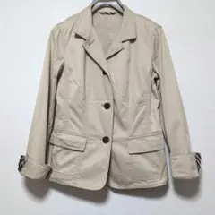 バーバリー ジャケット ベージュ 36 チェック ロゴボタン Sのサムネイル