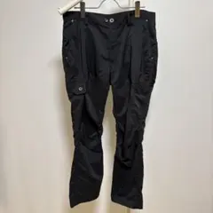 workman カーゴパンツ　ワーク（X L）黒系　ロールアップ　春夏