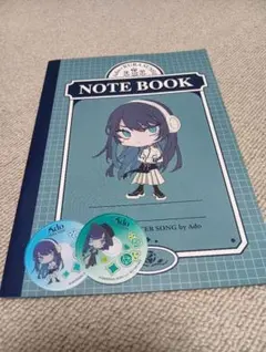 Ado NOTE BOOK くら寿司コラボステッカー付き