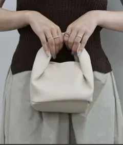 reurie ミニハンドバッグ ホワイト