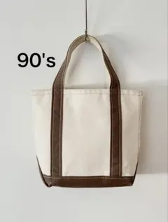 【希少色】良品 90's ブラウン エルエルビーン ボートアンドトート スモール