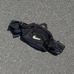 ナイキ ボディバッグ ウエストポーチ 90s NIKE 黒 レア 銀タグ