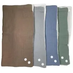 よだれかけ スタイ くすみカラー 綿100％ 4重ガーゼ ４枚セット