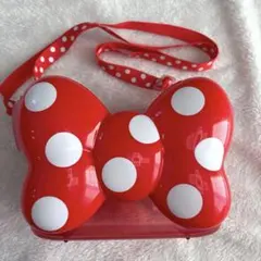 ミニー ポップコーンバケット リボン型 ストラップ付き　ディズニーランド