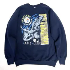 90’s オーバーサイズ　アメリカ古着　スウェット　USA製　ネイビー　XL