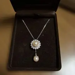 IEI パールとジルコニアのネックレス SILVER 925